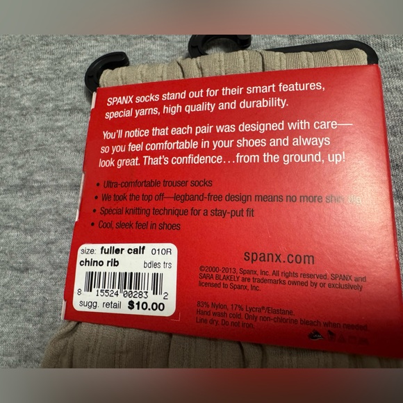 Lot of 6 Spanx Fuller Calf Topless Trouser Socks - Picture 8 of 8